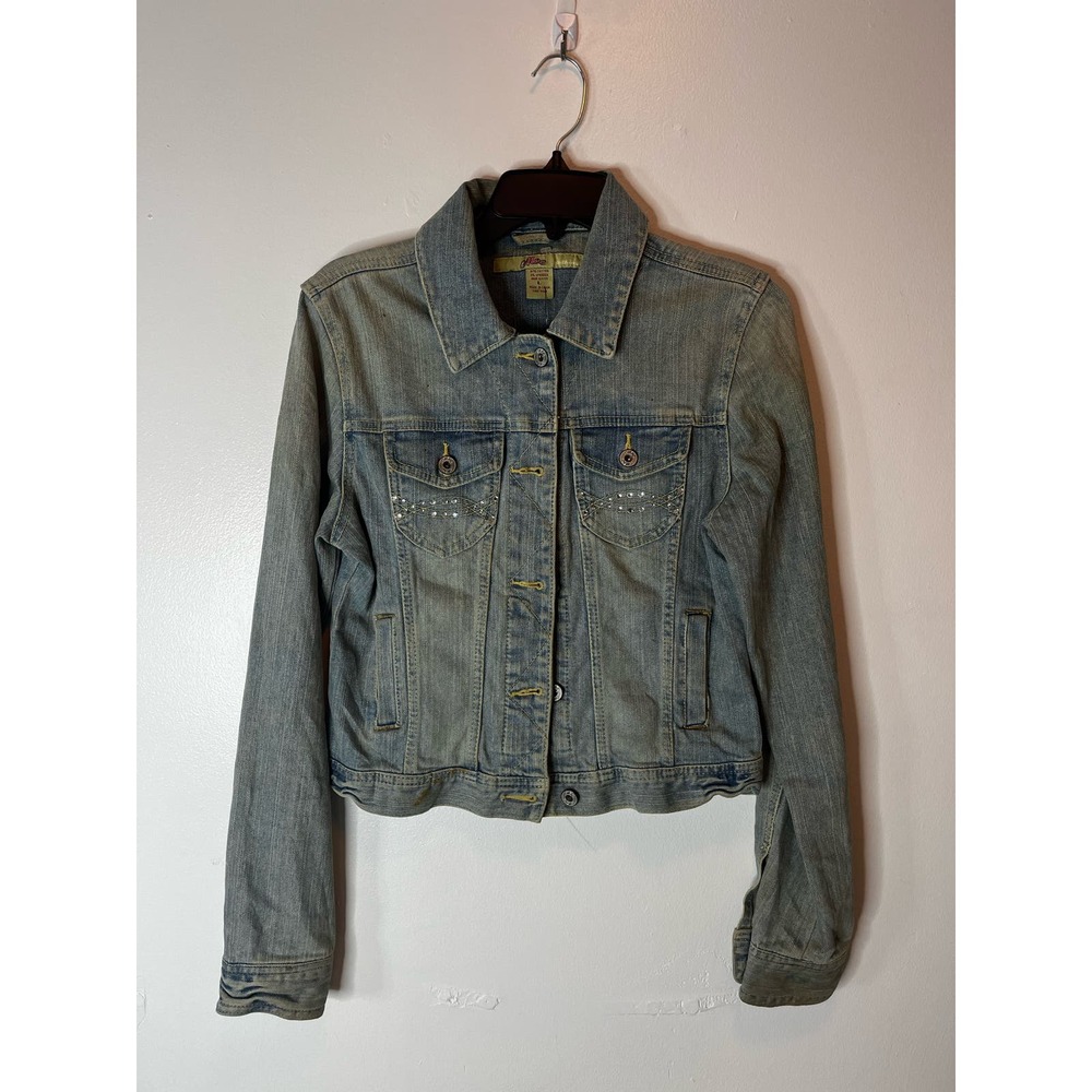 Moe Clothing Faded Denim Jean Jacket